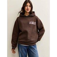 New Look Los Angeles Hoodie - Brown