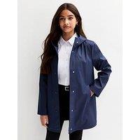 New Look 915 Girls Hooded Unlined Jacket - Navy