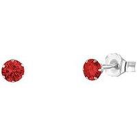 The Love Collection Sterling Silver 3Mm Cz Birthstone Stud Earrings