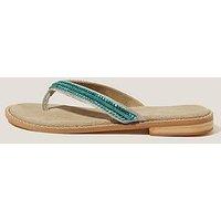 Monsoon Sia Beaded Sandal - Blue