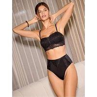 Lipsy Padded Band Lace Bra - Black