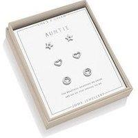 Joma Jewellery Life'S A Charm Earrings , Auntie , Silver Plated , Earrings