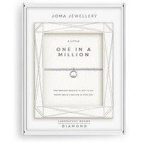 Joma Jewellery Laboratory Grown Diamond A Little , One In A Million , Silver Plated , Bracelet , 17.5Cm Stretch