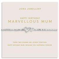 Joma Jewellery Forever Yours , Happy Birthday Marvellous Mum , Silver Plated , Bracelet , 17.5Cm Stretch
