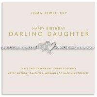 Joma Jewellery Forever Yours , Happy Birthday Darling Daughter , Silver Plated , Bracelet , 17.5Cm Stretch