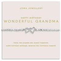 Joma Jewellery Forever Yours , Happy Birthday Wonderful Grandma , Silver Plated , Bracelet , 17.5Cm Stretch
