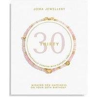 Joma Jewellery Happy Little Moments , 30Th Birthday , Gold Plated , Bracelet , 17.5Cm Stretch