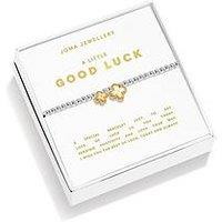 Joma Jewellery Boxed A Little , Good Luck , Silver & Gold Plated , Bracelet , 17.5Cm Stretch