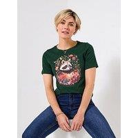 Joe Browns Woodland Animal T Shirt - Green