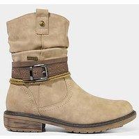 Joe Browns Dixie Boho Ankle Boots - Natural