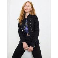 Joe Browns Ultimate Denim Military Jacket - Black