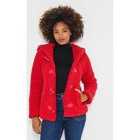 Joe Browns Cosy Days Hooded Jacket - Red
