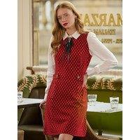 Joe Browns Statement Pinafore Dress - Red