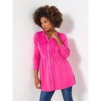 Joe Browns Pretty In Pink Jersey Sweat Tunic Top - Pink