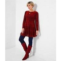 Joe Browns Daring Devore Tunic Dress - Orange