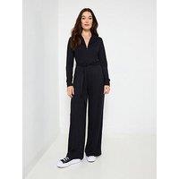 Joe Browns Essential Stretch Zip Up Jumpsuit - Black