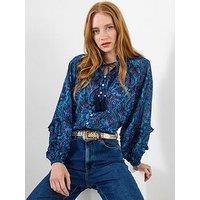 Joe Browns Charlotte Paisley Printed Top - Blue