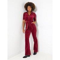 Joe Browns Pixie Cord Jumpsuit - Berry