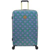 Joules Tiled Diamond Large Suitcase