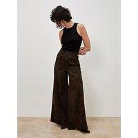 Apricot Leopard Zoe Jeans - Brown