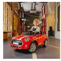 Mini Cooper Convertible Ride-On Car - Red