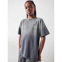 The Very Collection Boys Ombre Slogan T-Shirt - Grey