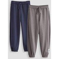 The Very Collection Boys 2 Pack Tab Detail Joggers - Navy / Grey