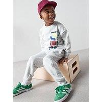 The Very Collection Boys Back Graphic Sweat And Joggers Outfit Set - Grey