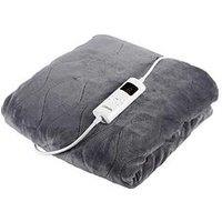 Carmen Fleece Electric Over Blanket- Grey