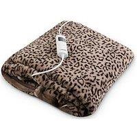 Carmen Fleece Electric Over Blanket- Leopard