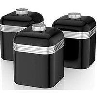 Swan Retro Set Of 3 Canisters
