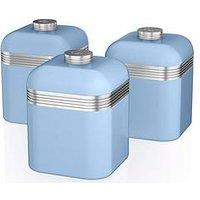 Swan Retro Set Of 3 Canisters