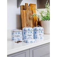 Laura Ashley Set Of 3 Canisters