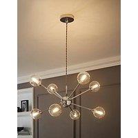 Valuelights Sputnik Chrome 8 Way Glass Globe Pendant Ceiling Light