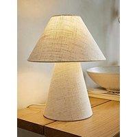 Valuelights Gigi Natural Linen Full Fabric Tapered Lamp Shade Table Lamp