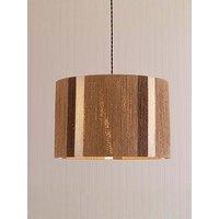 Valuelights Erica Natural Rattan Stripe Drum Ceiling Pendant Lamp Shade