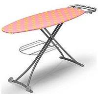 Swan Lynsey Large Ironing Board With Adjustable Height - Pink & Grey