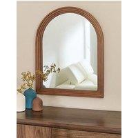 The Very Collection Arched Ribbed Wall Mirror 56X71Cm