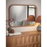 The Very Collection Rounded Square Wooden Mirror 61X91Cm