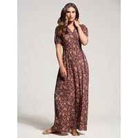 Long Tall Sally Paisley Wrap Maxi Dress - Red