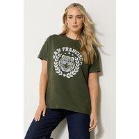 Long Tall Sally San Francisco Oversized T-Shirt - Green