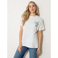 Long Tall Sally Breakfast Club Oversized T-Shirt - White