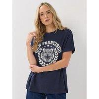 Long Tall Sally San Francisco Oversized T-Shirt - Blue