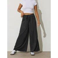 Pixiegirl Petite Ponte Palazzo Trouser - Black