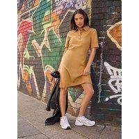 Pixiegirl Petite Polo Shirt Dress - Brown