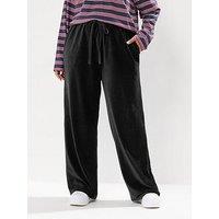 Yours Curve Cord Drawstring Pull On Trouser - Black
