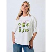Yours Curve In My Pickle Era T-Shirt - White