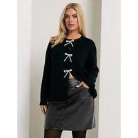 Yours Curve Pu Mini Skirt - Black