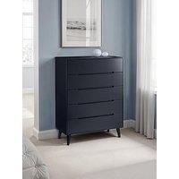 Julian Bowen Alicia 5 Drawer Chest - Anthracite