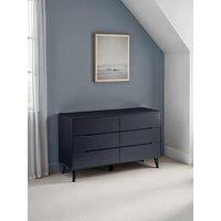 Julian Bowen Alicia 6 Drawer Wide Chest - Anthracite